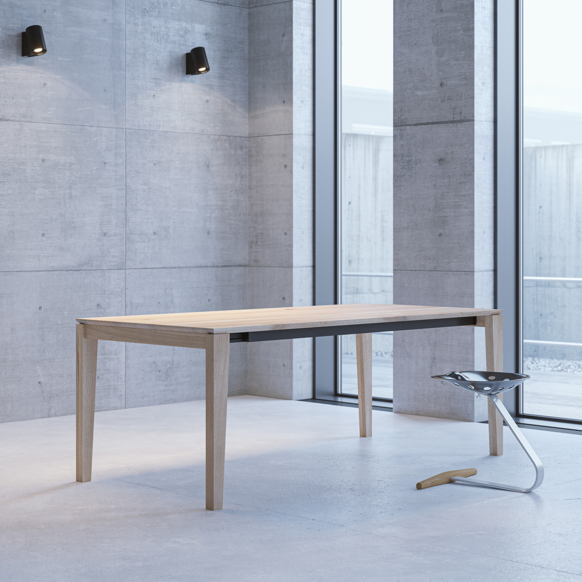  Tisch GRATUS BUTTERFLY green Maßgefertigt aus Massivholz von vitamin design