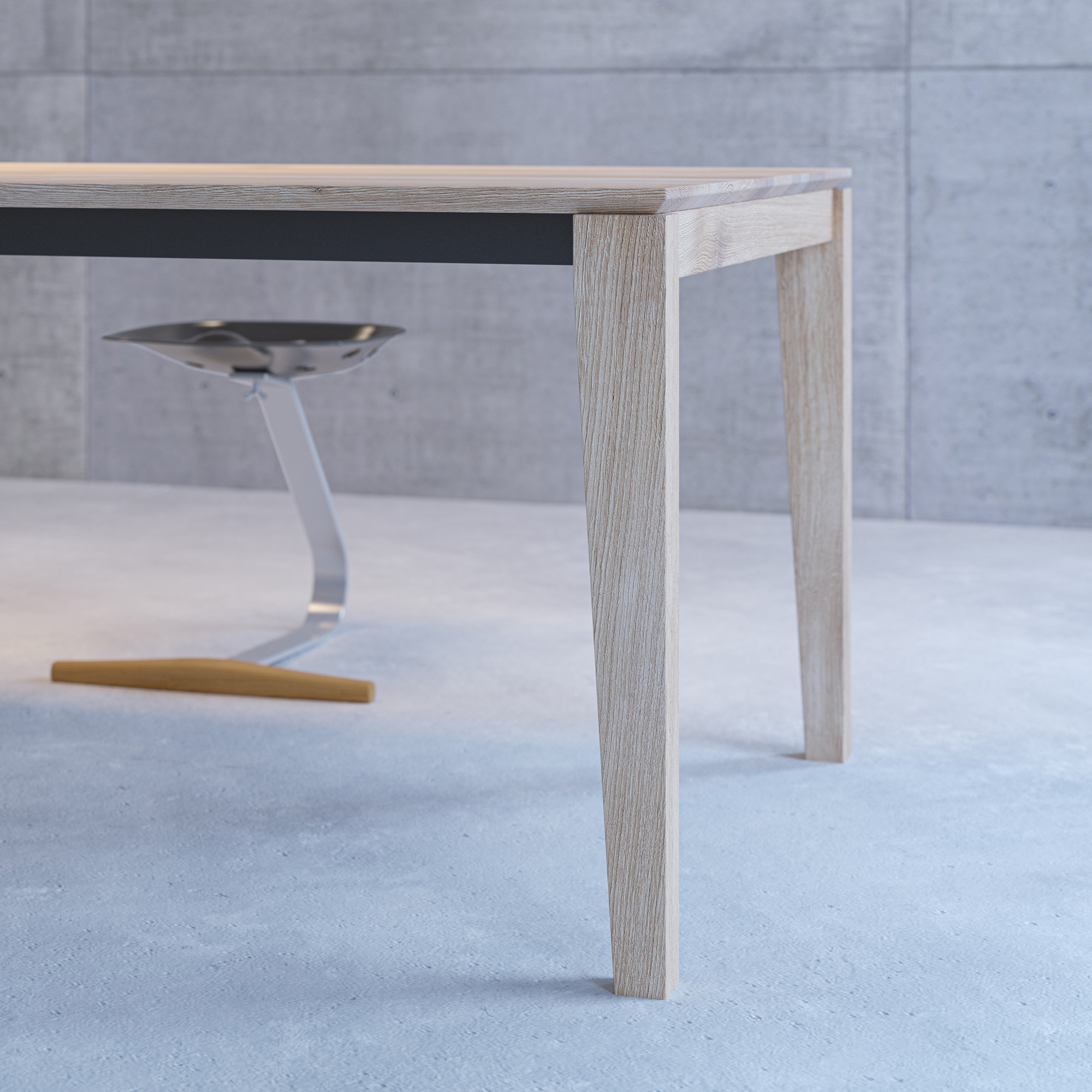  Tisch GRATUS BUTTERFLY green Maßgefertigt aus Massivholz von vitamin design