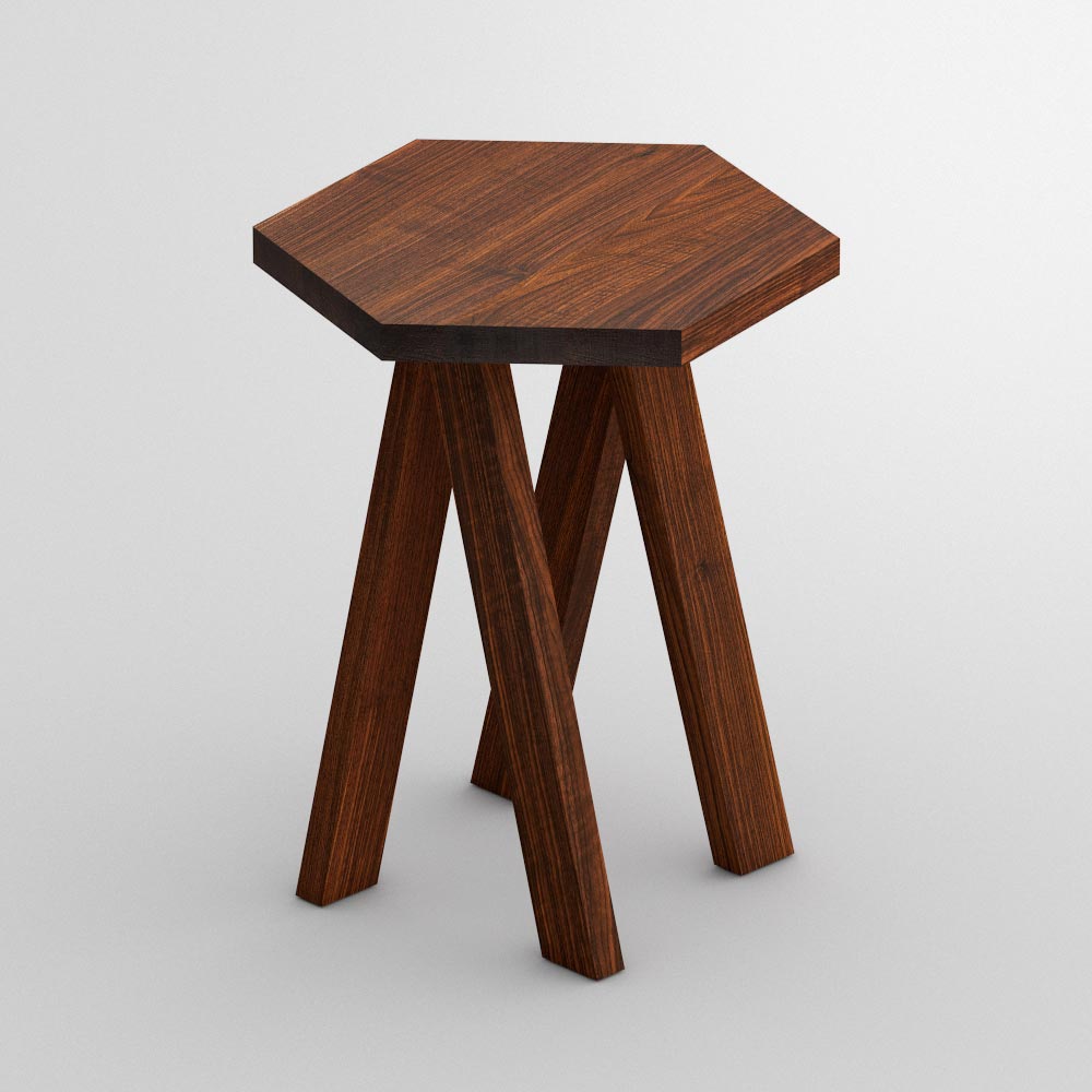 Designer Couchtisch ZIRKEL S cam1 Maßgefertigt aus Massivholz von vitamin design