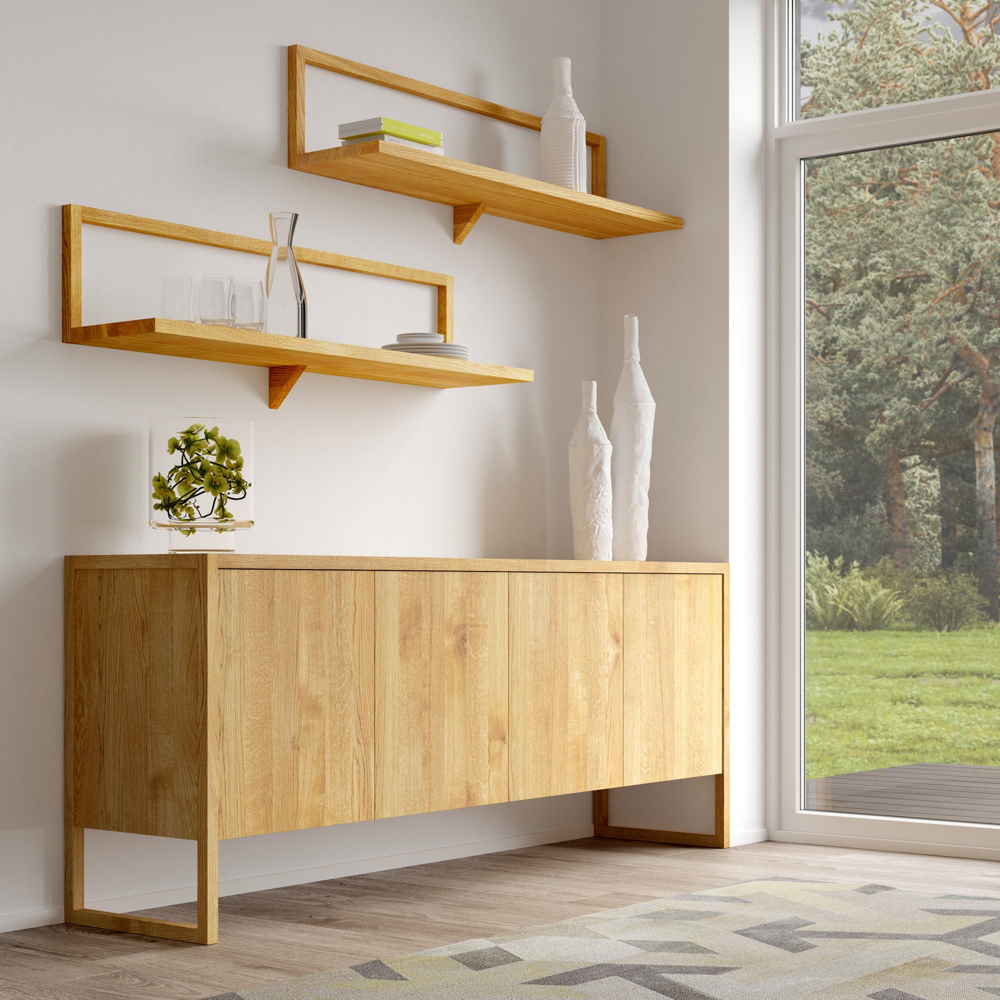 BIO-MDF Holzkommode SENA cam1 Maßgefertigt aus Massivholz von vitamin design