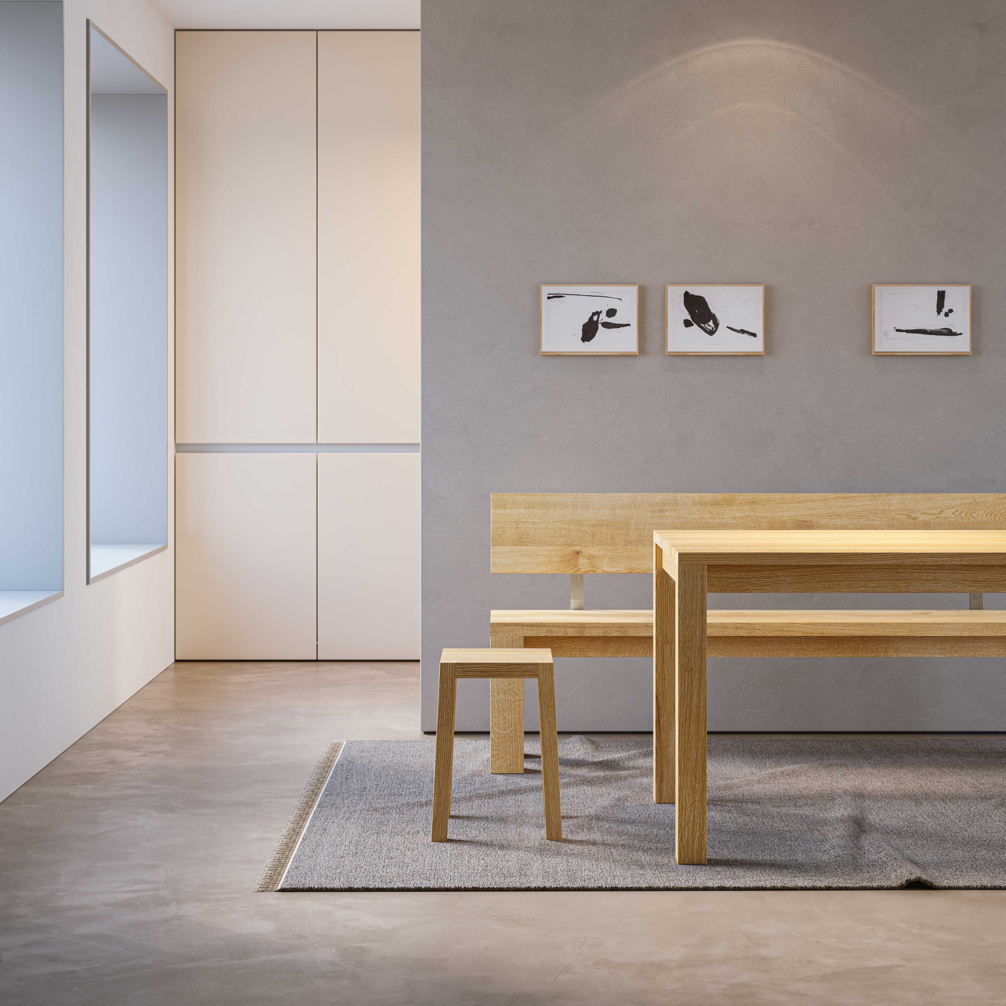 Massivholz Hocker TANTUM cam1 Maßgefertigt aus Massivholz von vitamin design